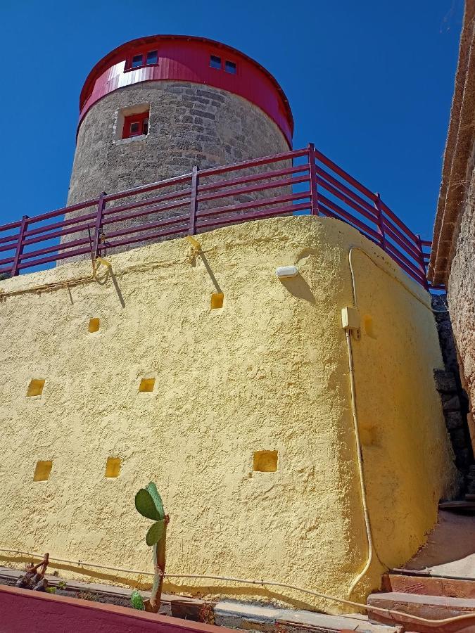 A Medieval Windmill Tower With Magnificent View Rhodes City Dış mekan fotoğraf
